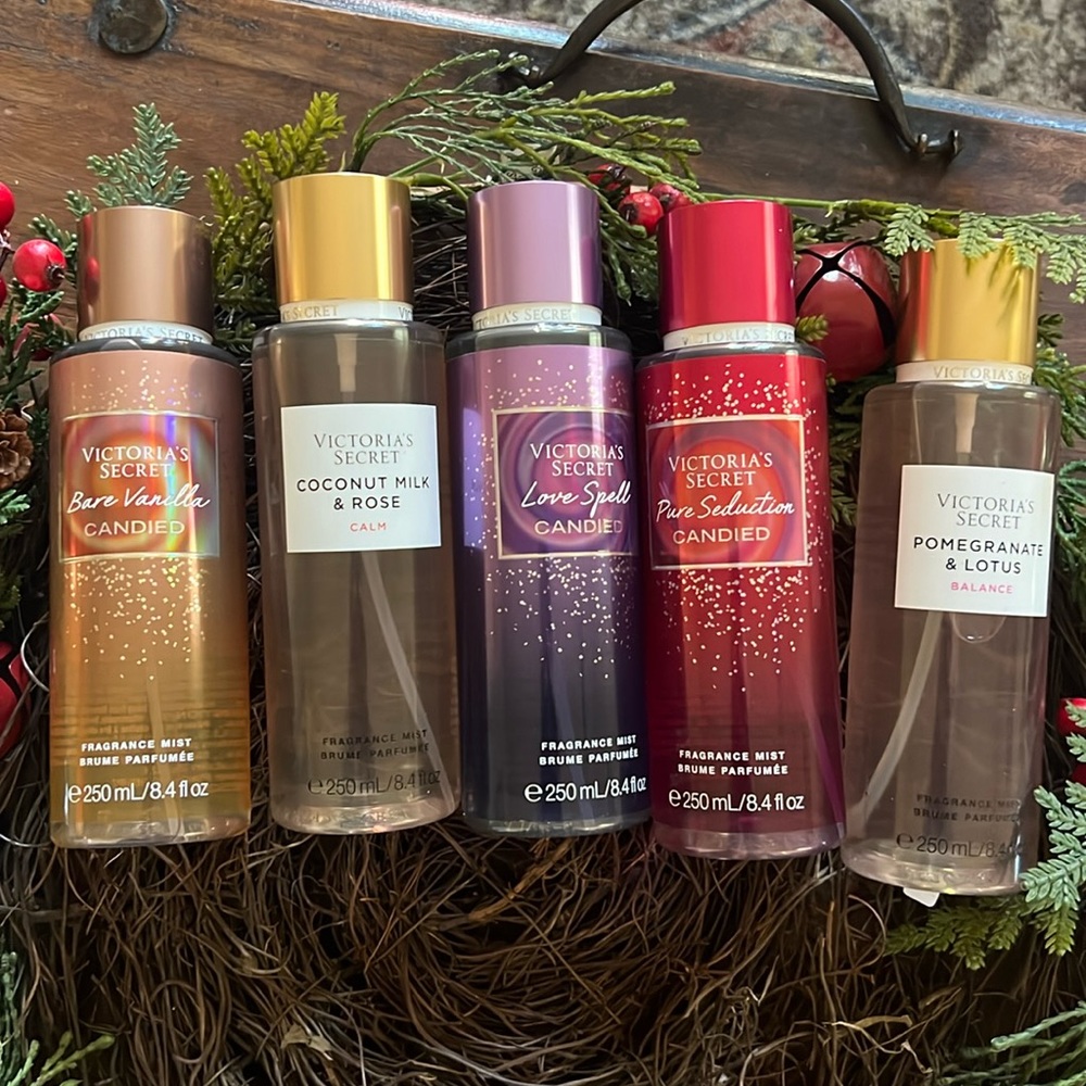Victoria’s Secret five mist fragrance.